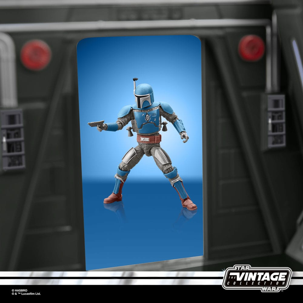 Star Wars: The Mandalorian Vintage Collection Tantive IV Hallway et figurine Mandalorian Privateer 10 cm