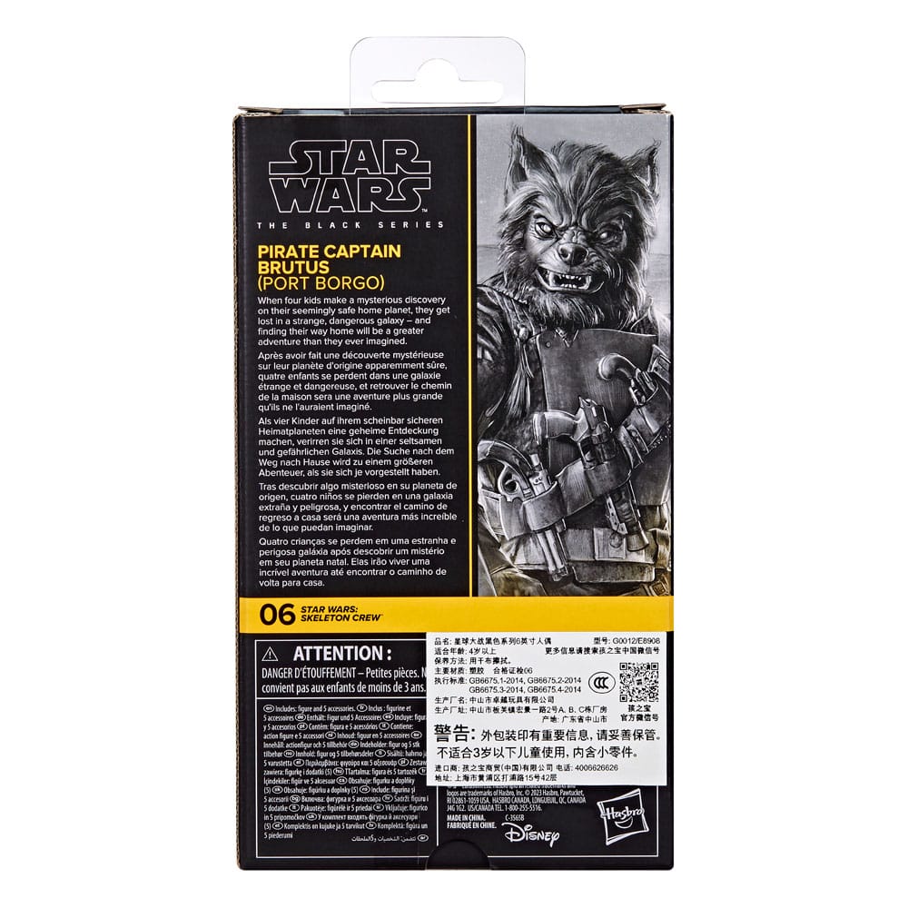 Star Wars: Skeleton Crew Black Series figurine Pirate Capitaine Brutus (Port Borgo) 15 cm