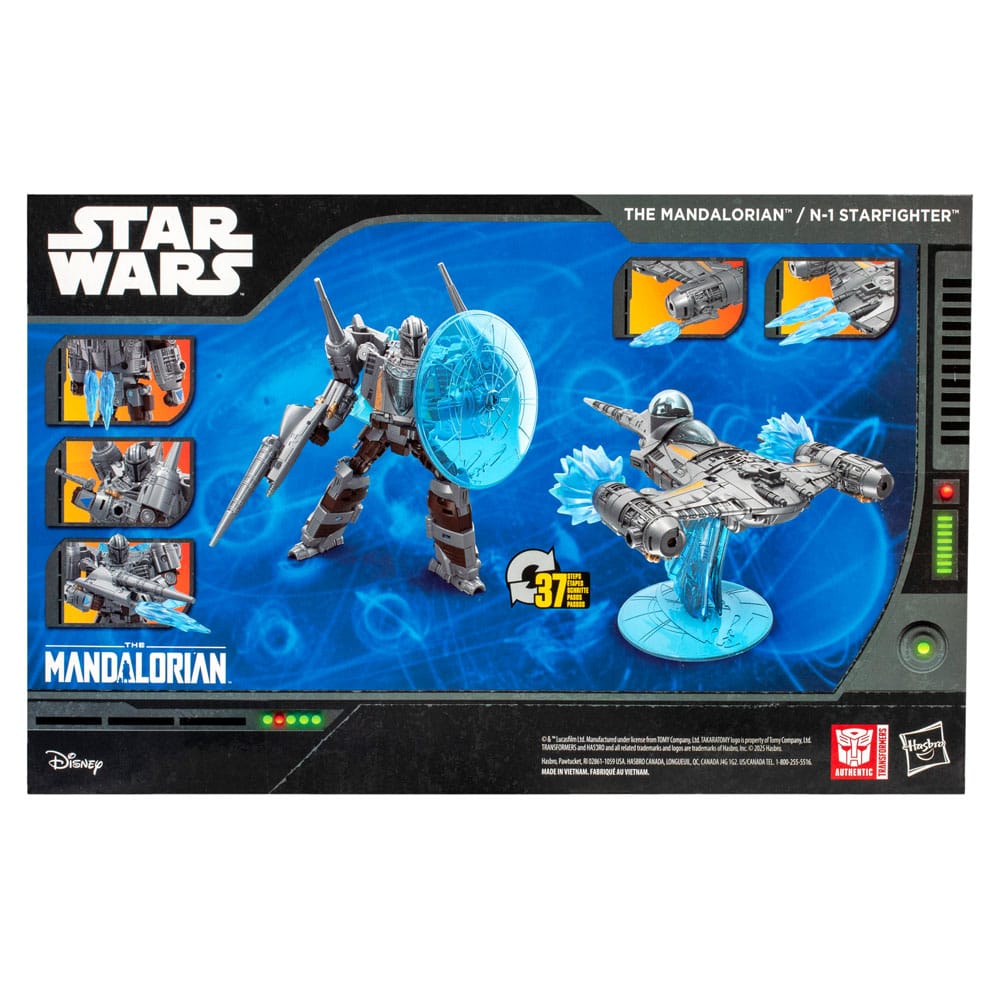 Star Wars x Transformers figurine The Mandalorian / N-1 Starfighter 19 cm