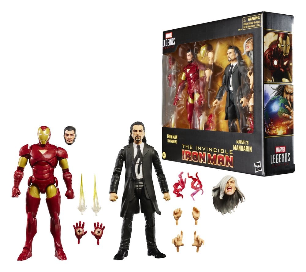 Marvel Legends pack 2 figurines Iron Man (Extremis) & Marvel's Mandarin 15 cm