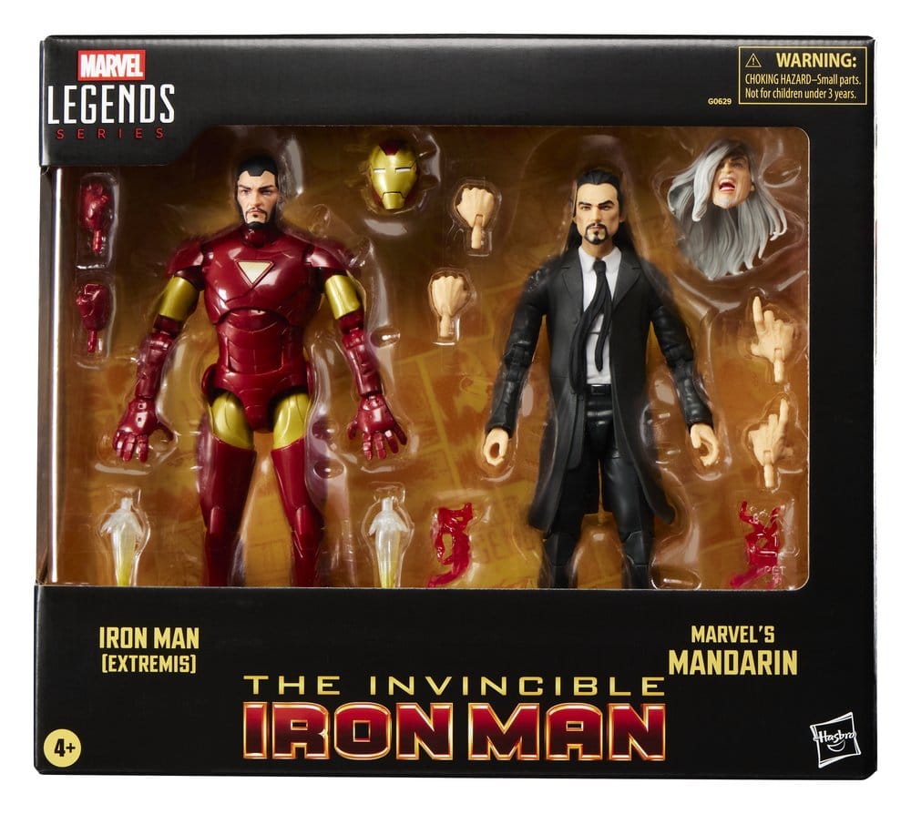 Marvel Legends pack 2 figurines Iron Man (Extremis) & Marvel's Mandarin 15 cm