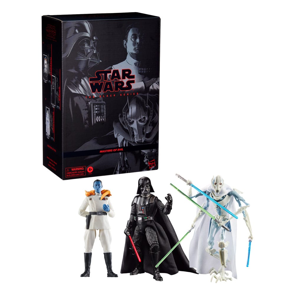 Star Wars Black Series pack 3 figurines Masters of Evil 15 cm