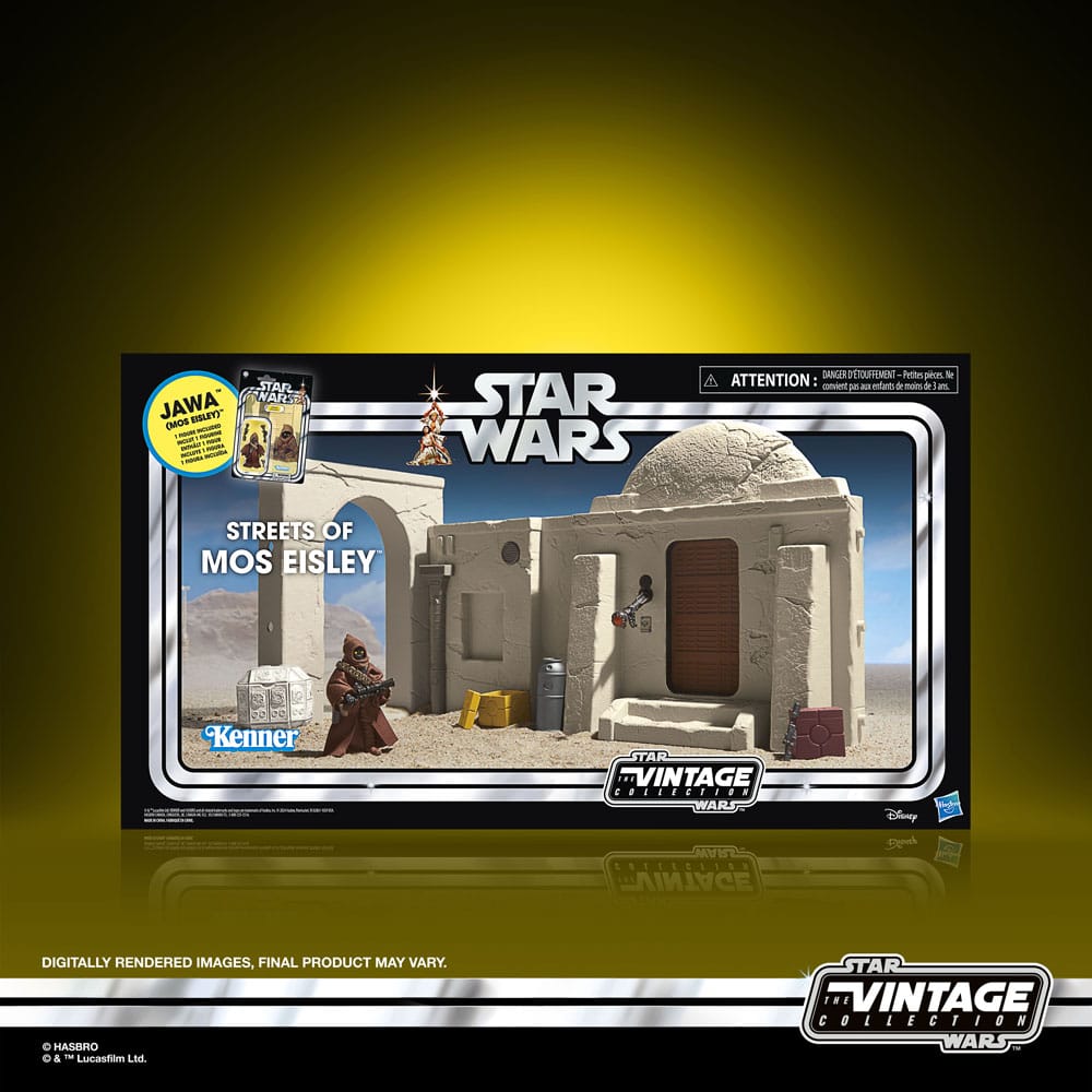 Star Wars Episode IV Vintage Collection playset Streets of Mos Eisley avec figurine Jawa