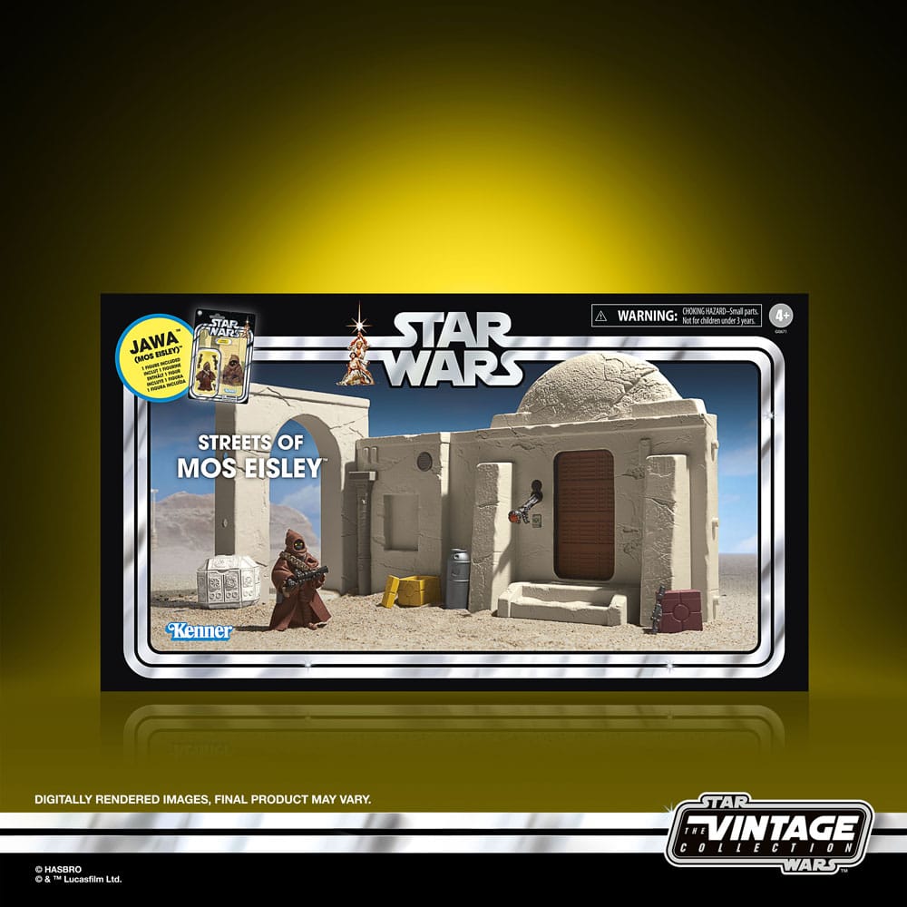 Star Wars Episode IV Vintage Collection playset Streets of Mos Eisley avec figurine Jawa