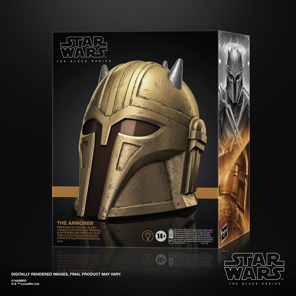 Star Wars: The Mandalorian Black Series casque electronique The Armorer