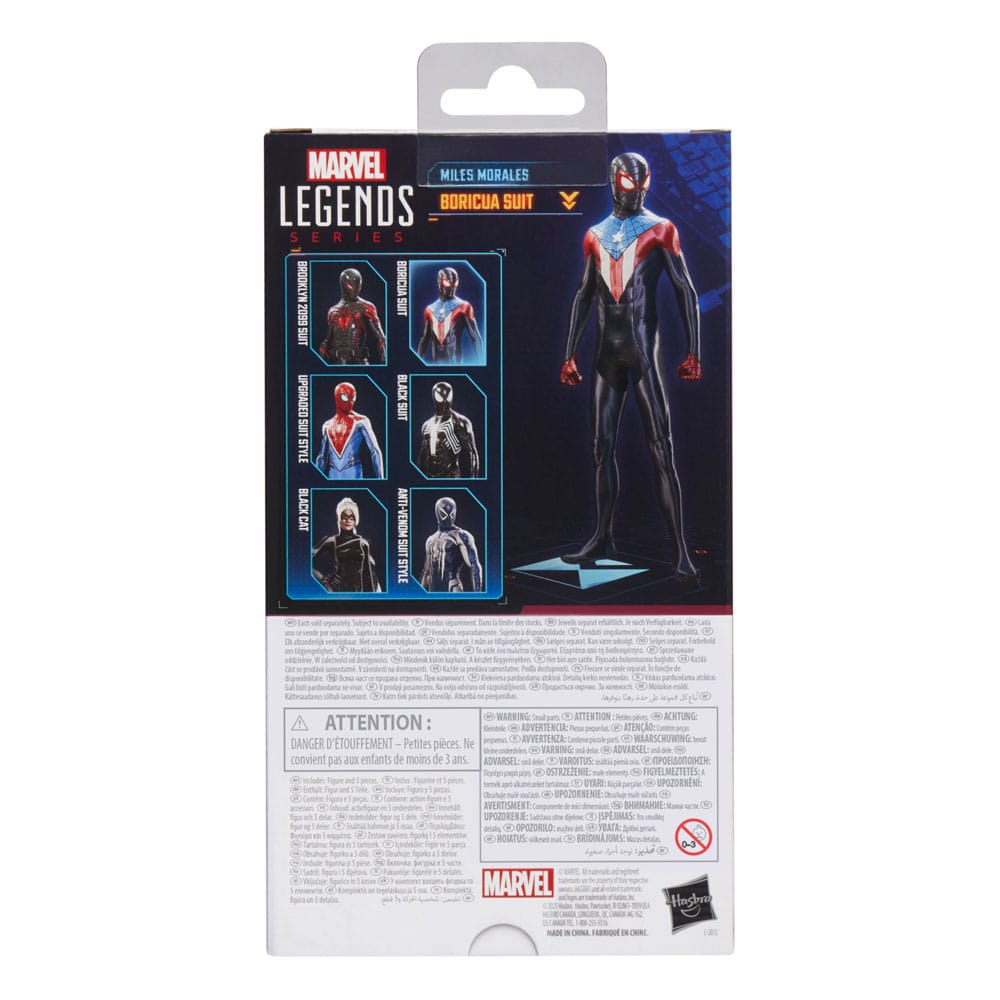 Spider-Man 2 Marvel Legends Gamerverse figurine Miles Morales (Boricua Suit) 15 cm