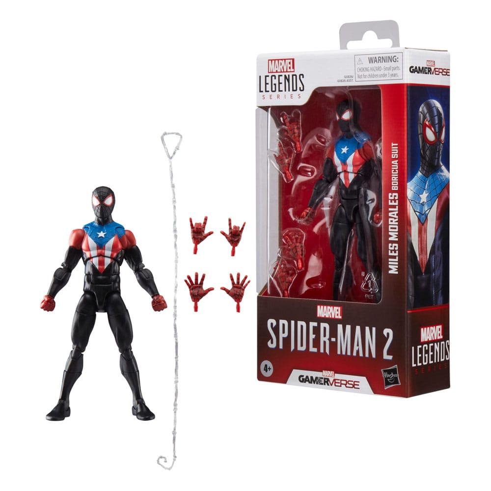 Spider-Man 2 Marvel Legends Gamerverse figurine Miles Morales (Boricua Suit) 15 cm