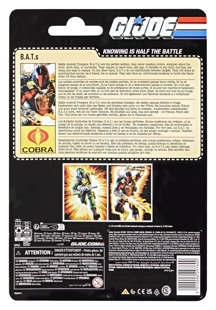 GI Joe Classified Series Retro Figurine B.A.T. 15 cm