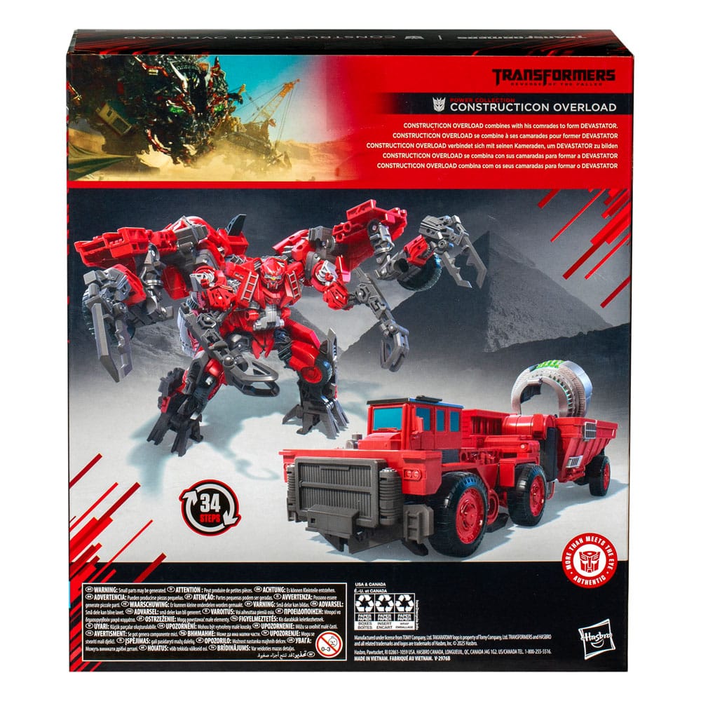 Transformers 2 : La Revanche Studio Series Leader Class figurine Power Collection Constructicon Overload 22 cm