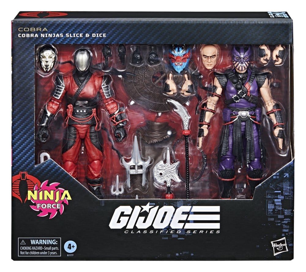 G.I. Joe Classified Series pack de 2 figurines #160 Cobra Ninjas Slice & Dice 15 cm
