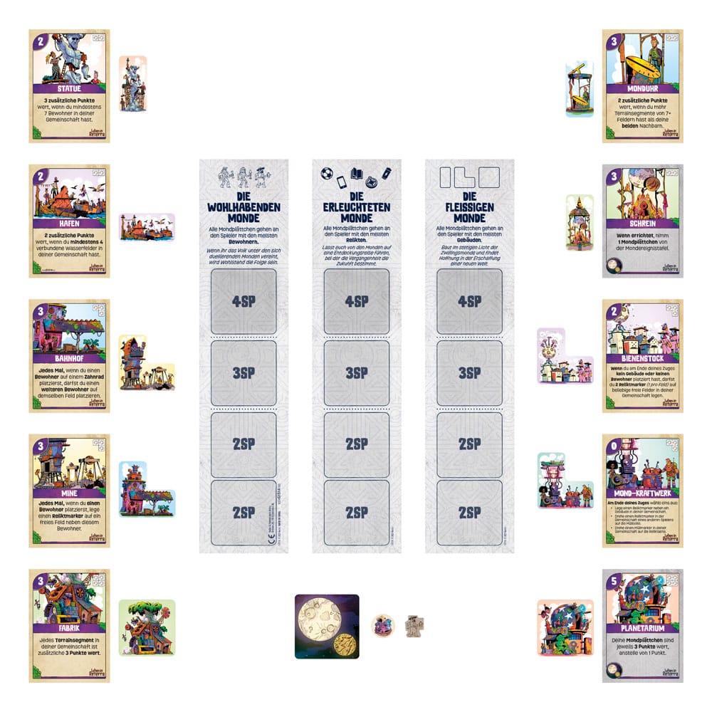 Leben in Reterra extension jeu de plateau Mondaufgang *ALLEMAND*