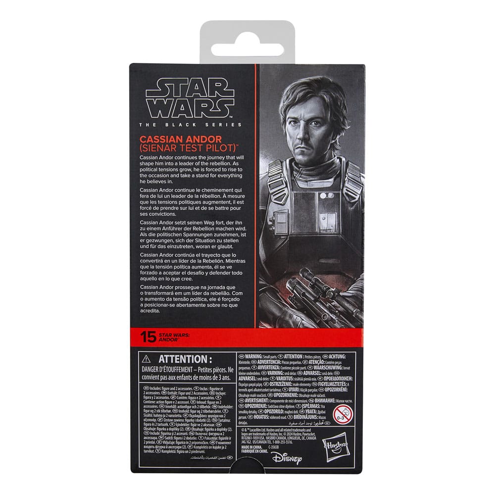 Star Wars: Andor Black Series figurine Cassian Andor (Sienar Test Pilot) 15 cm