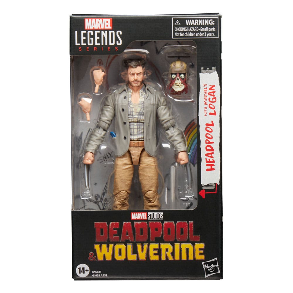 Deadpool & Wolverine Marvel Legends figurine Headpool with Marvel's Logan 15 cm