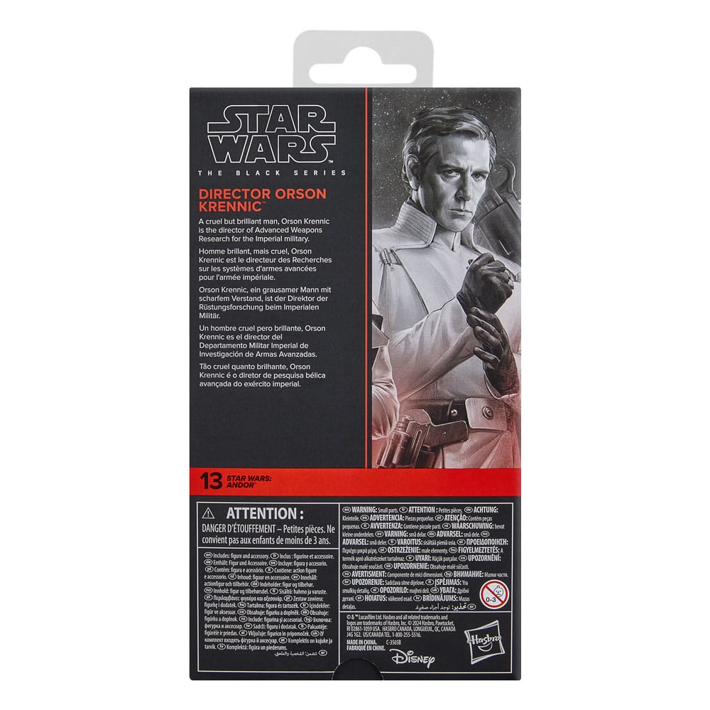 Star Wars: Andor Black Series figurine Director Orson Krennic 15 cm
