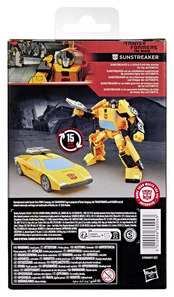 The Transformers: The Movie Studio Series Deluxe Class figurine Sunstreaker 11 cm