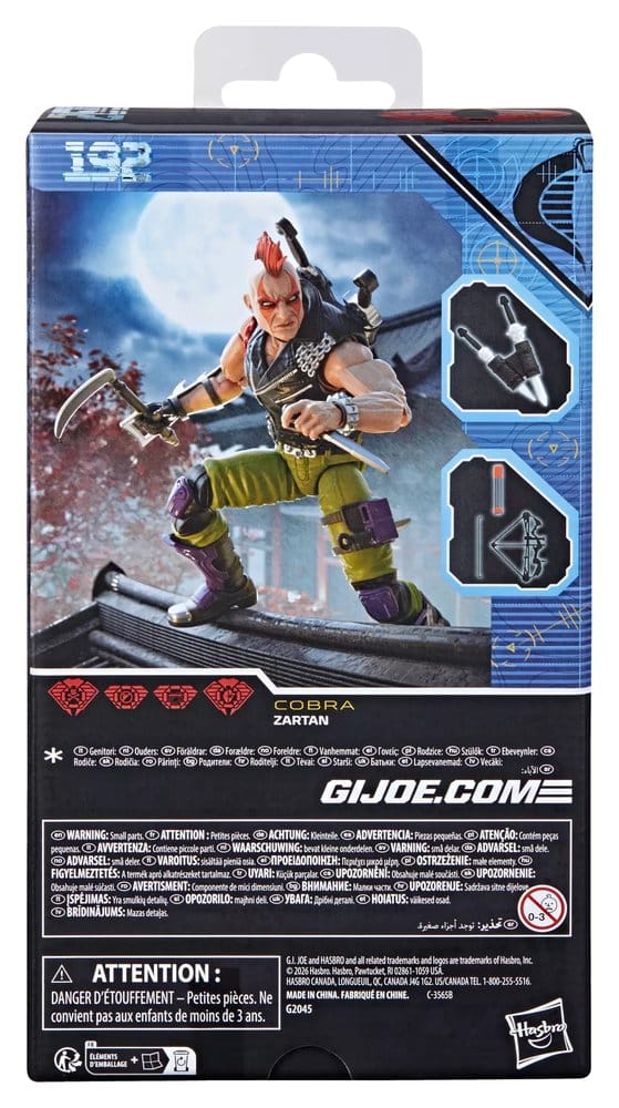 G.I. Joe Classified Series figurine #192 Ninja Force Zartan 15 cm