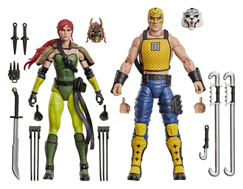 G.I. Joe Classified Series pack 2 figurines #212 Ninja Force Scarlett & T'Jbang 15 cm