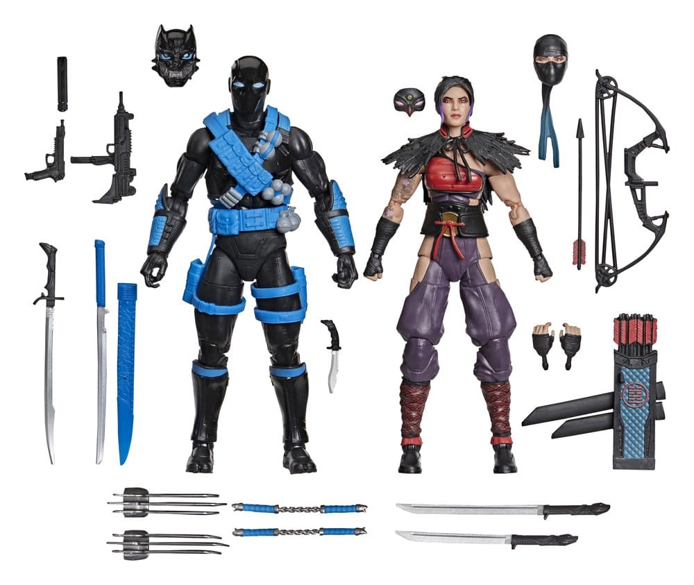 G.I. Joe Classified Series pack 2 figurines Snake Eyes & Kim "Jinx" Arashikage 15 cm