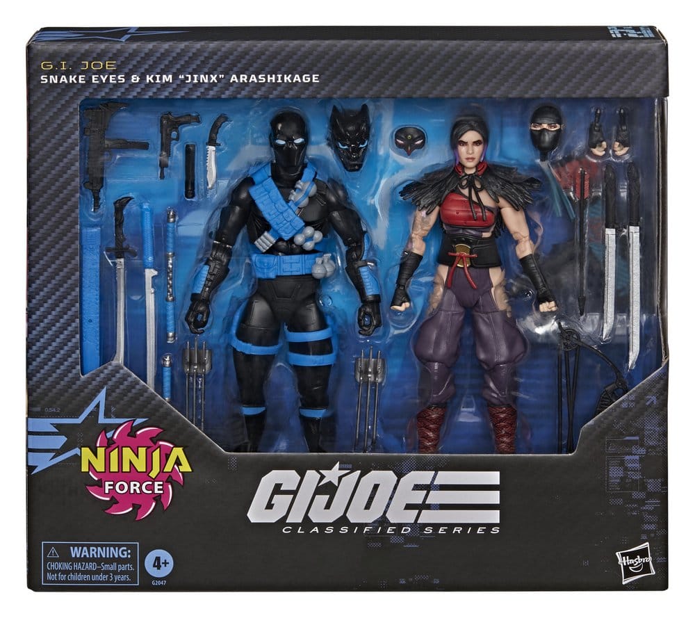 G.I. Joe Classified Series pack 2 figurines Snake Eyes & Kim "Jinx" Arashikage 15 cm