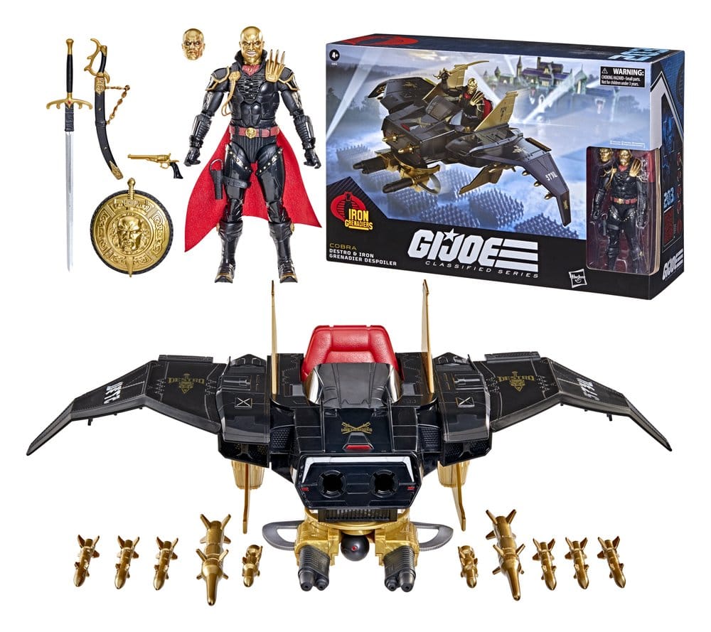 G.I. Joe Classified Series figurine et véhicule Set #203 Destro & Iron Grenadier Despoiler 15 cm