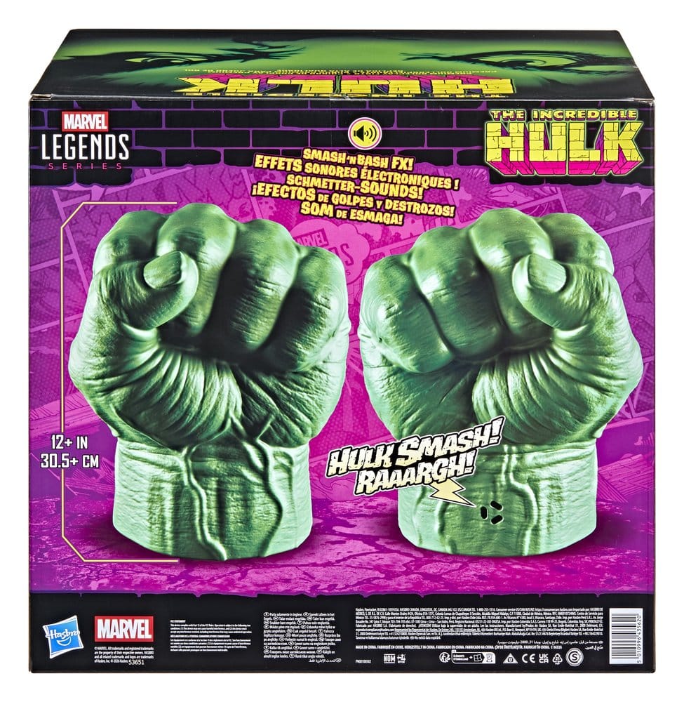 The Incredible Hulk Marvel Legends Poings de Cosplay Premium