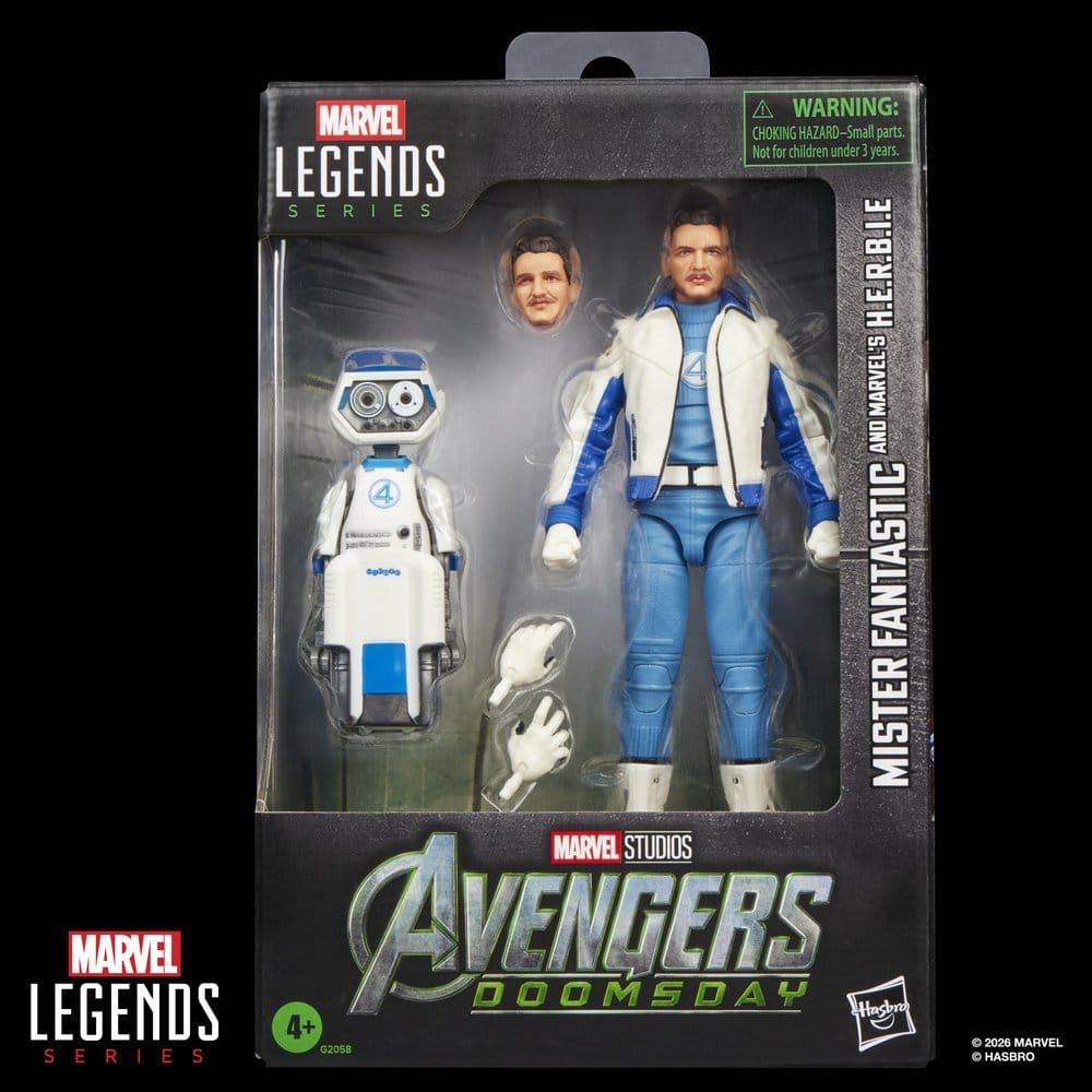 Avengers: Doomsday Marvel Legends pack 2 figurines Mister Fantastic & Marvel's H.E.R.B.I.E. 15 cm