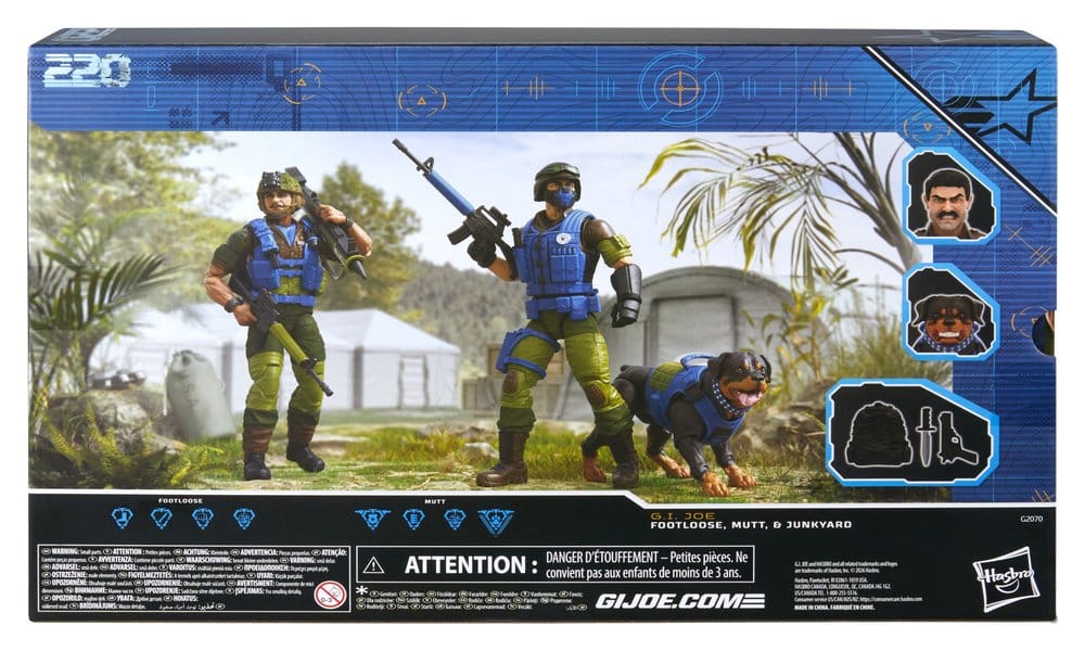 G.I. Joe Classified Series pack 3 figurines #220 Mad Marauders: Footloose & Mutt & Junkyard 15 cm