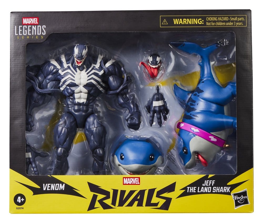 Marvel Rivals Marvel Legends pack 2 figurines Venom & Jeff the Land Shark 15 cm