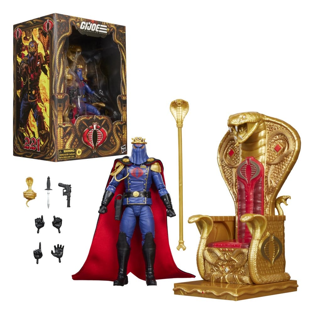 G.I. Joe Classified Series figurine Cobra Commander in Dress Uniform & Throne 15 cm