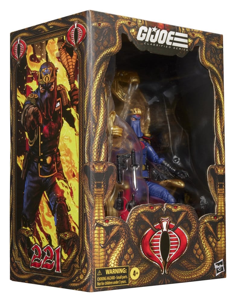 G.I. Joe Classified Series figurine Cobra Commander in Dress Uniform & Throne 15 cm