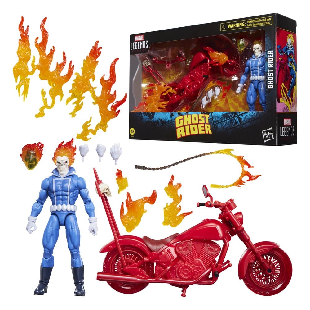 Ghost Rider Marvel Legends figurine Johnny Blaze with Motorcycle 15 cm