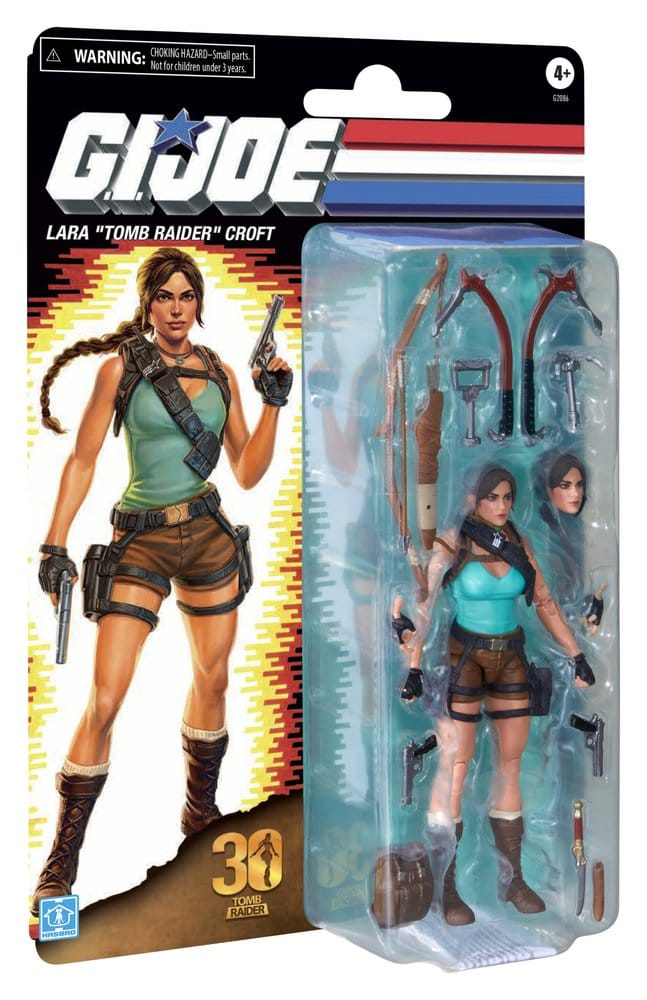 G.I. Joe Classified Series Retro Cardback Collaborative figurine Lara "Tomb Raider" Croft 15 cm