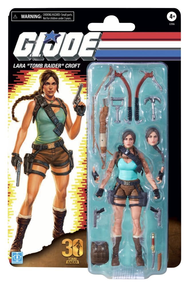 G.I. Joe Classified Series Retro Cardback Collaborative figurine Lara "Tomb Raider" Croft 15 cm