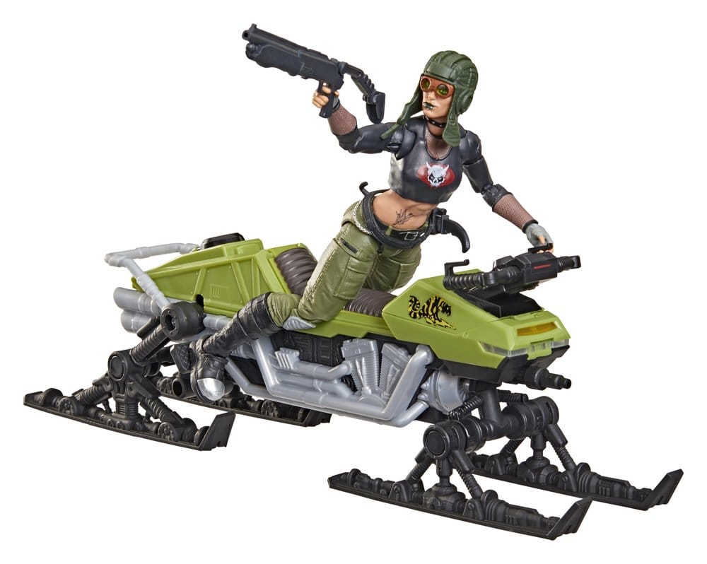 G.I. Joe Classified Series figurine et véhicule #194 Zanya et Dreadnok Chameleon (Swamp Skier) 15 cm