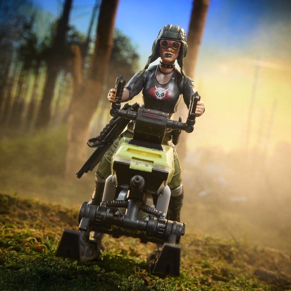 G.I. Joe Classified Series figurine et véhicule #194 Zanya et Dreadnok Chameleon (Swamp Skier) 15 cm