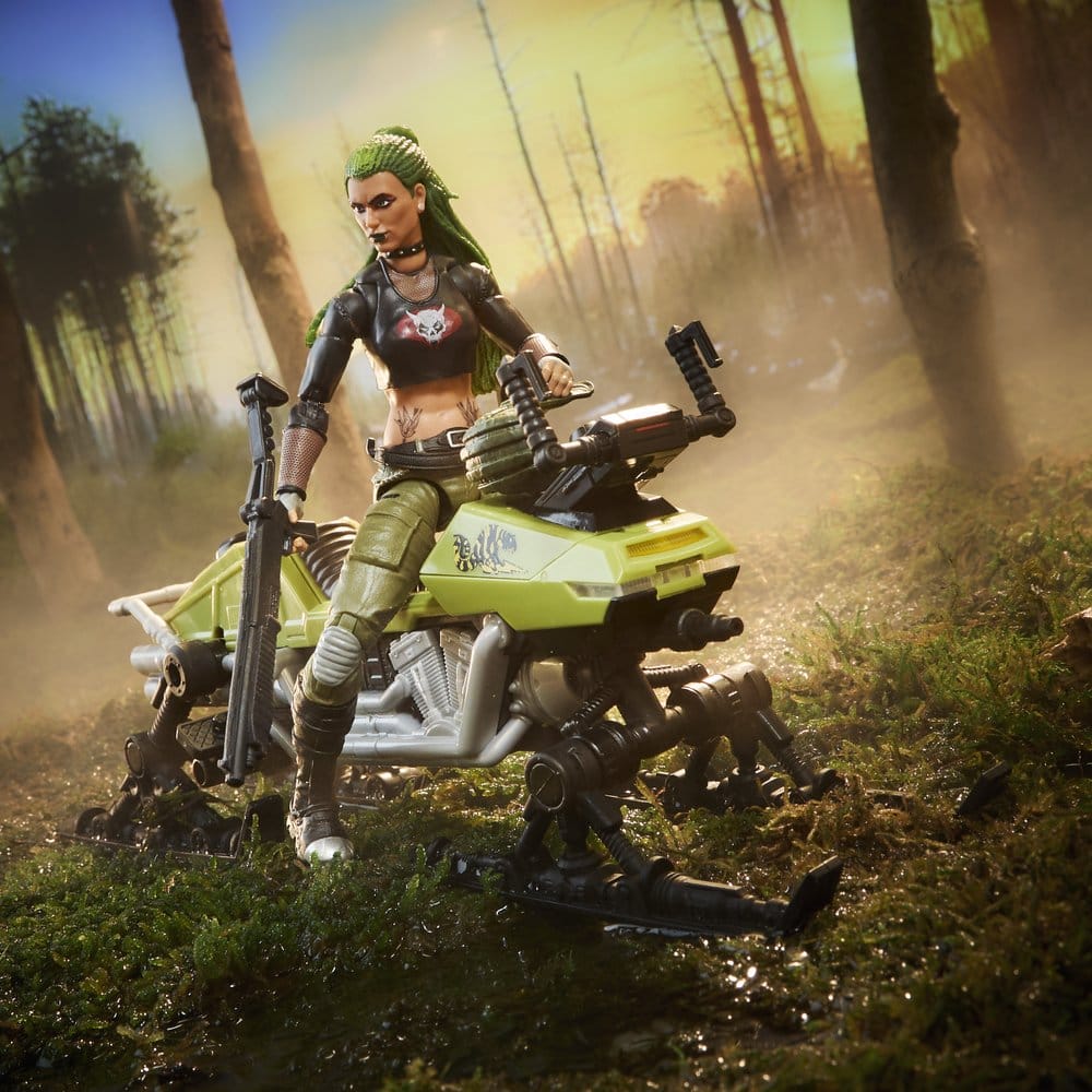 G.I. Joe Classified Series figurine et véhicule #194 Zanya et Dreadnok Chameleon (Swamp Skier) 15 cm