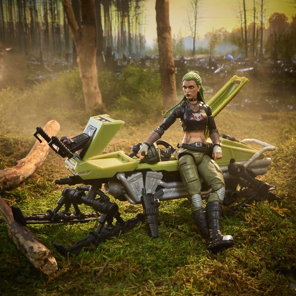 G.I. Joe Classified Series figurine et véhicule #194 Zanya et Dreadnok Chameleon (Swamp Skier) 15 cm