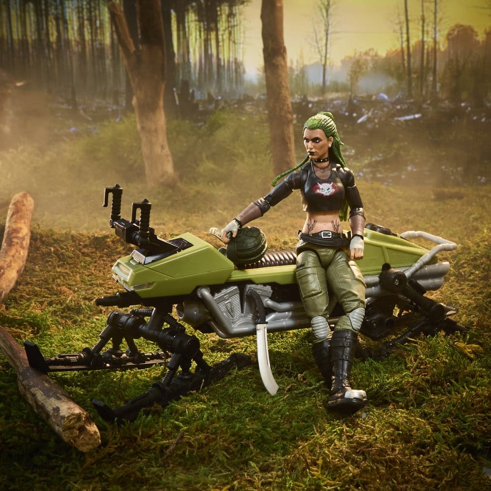 G.I. Joe Classified Series figurine et véhicule #194 Zanya et Dreadnok Chameleon (Swamp Skier) 15 cm