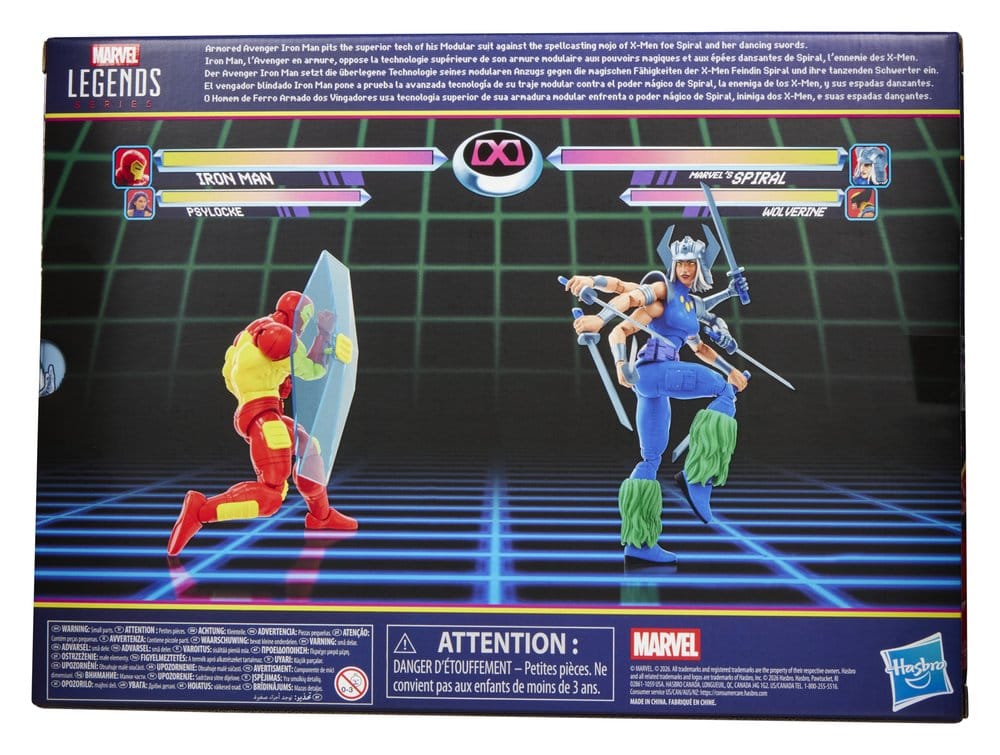 Marvel Games Marvel Legends pack 2 figurines Iron Man & Marvel's Spiral 15 cm