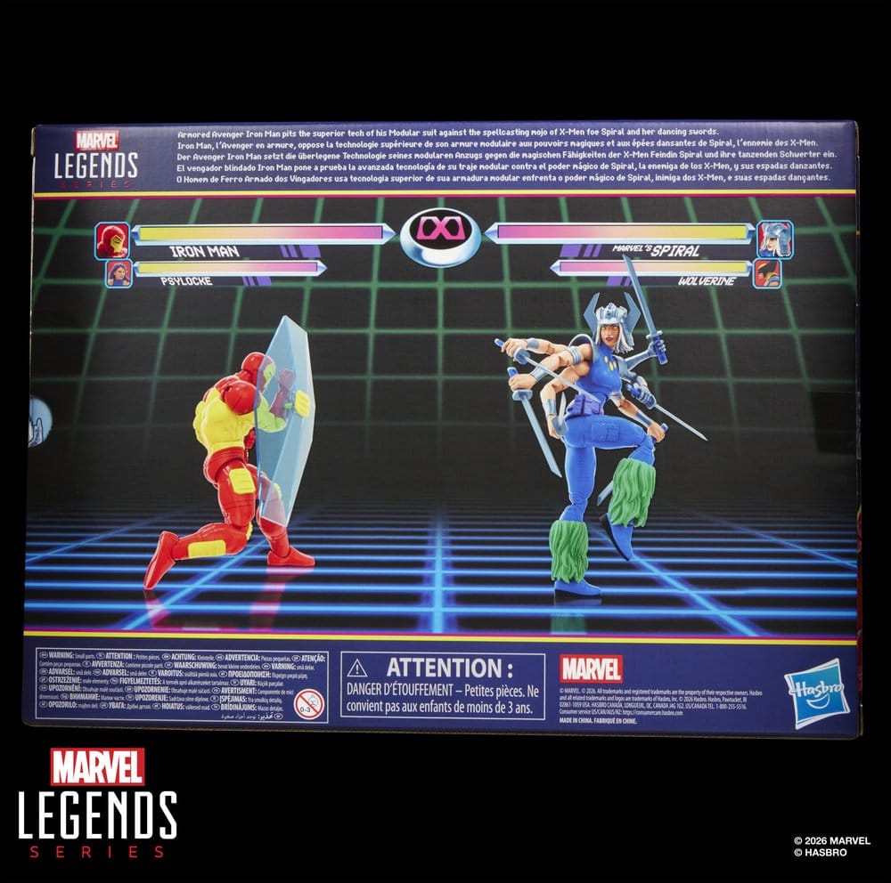 Marvel Games Marvel Legends pack 2 figurines Iron Man & Marvel's Spiral 15 cm