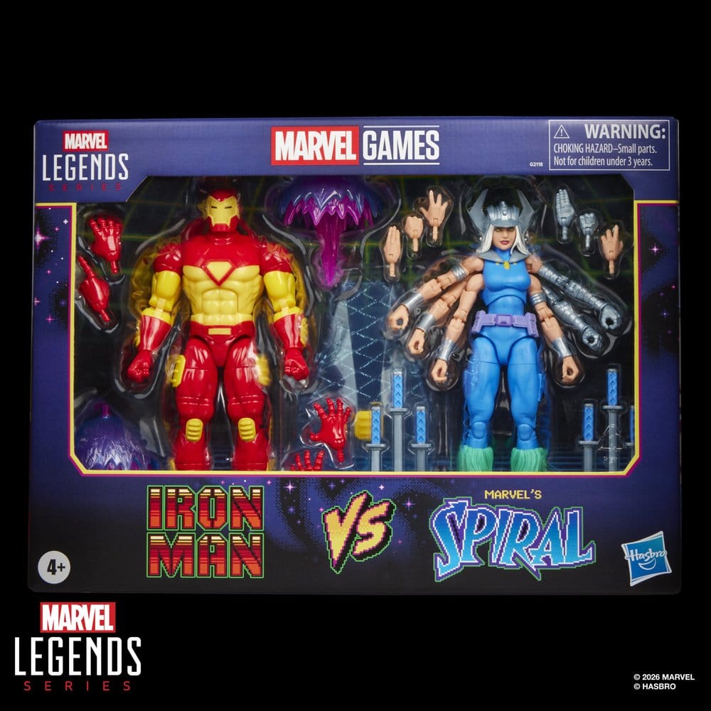 Marvel Games Marvel Legends pack 2 figurines Iron Man & Marvel's Spiral 15 cm