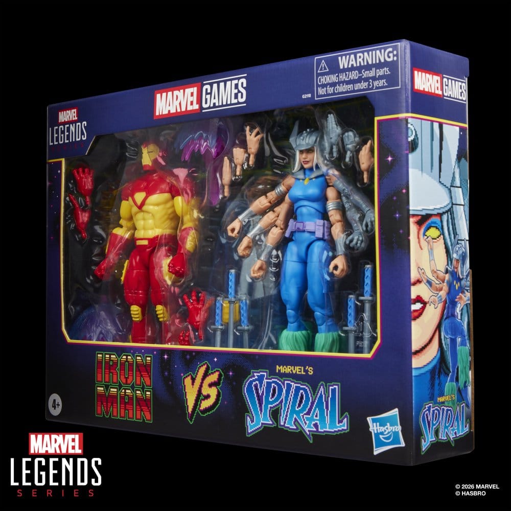 Marvel Games Marvel Legends pack 2 figurines Iron Man & Marvel's Spiral 15 cm