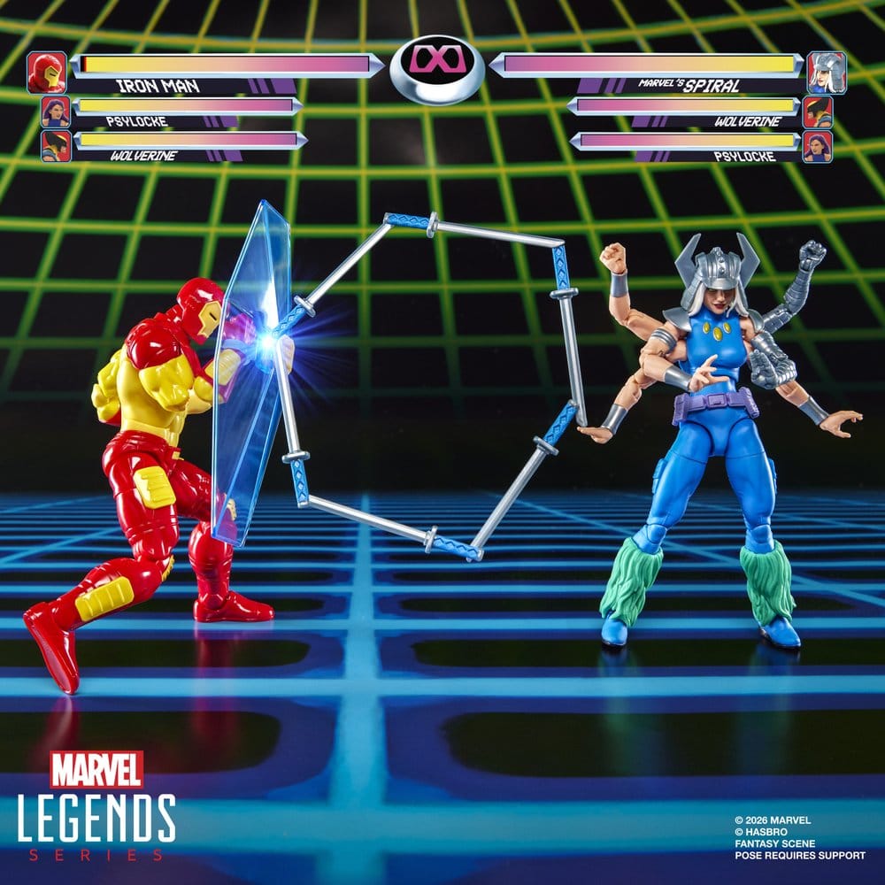 Marvel Games Marvel Legends pack 2 figurines Iron Man & Marvel's Spiral 15 cm