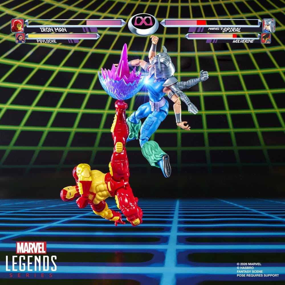 Marvel Games Marvel Legends pack 2 figurines Iron Man & Marvel's Spiral 15 cm