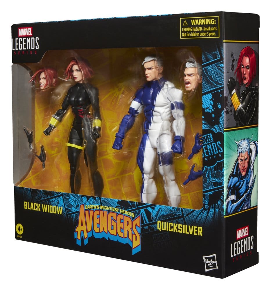 Avengers Marvel Legends pack 2 figurines Black Widow & Quicksilver 15 cm