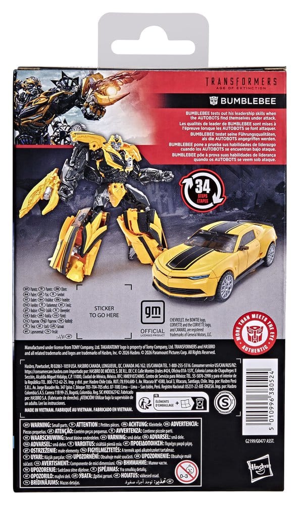 Transformers : L'Âge de l'extinction Studio Series Deluxe Class figurine Bumblebee 13 cm