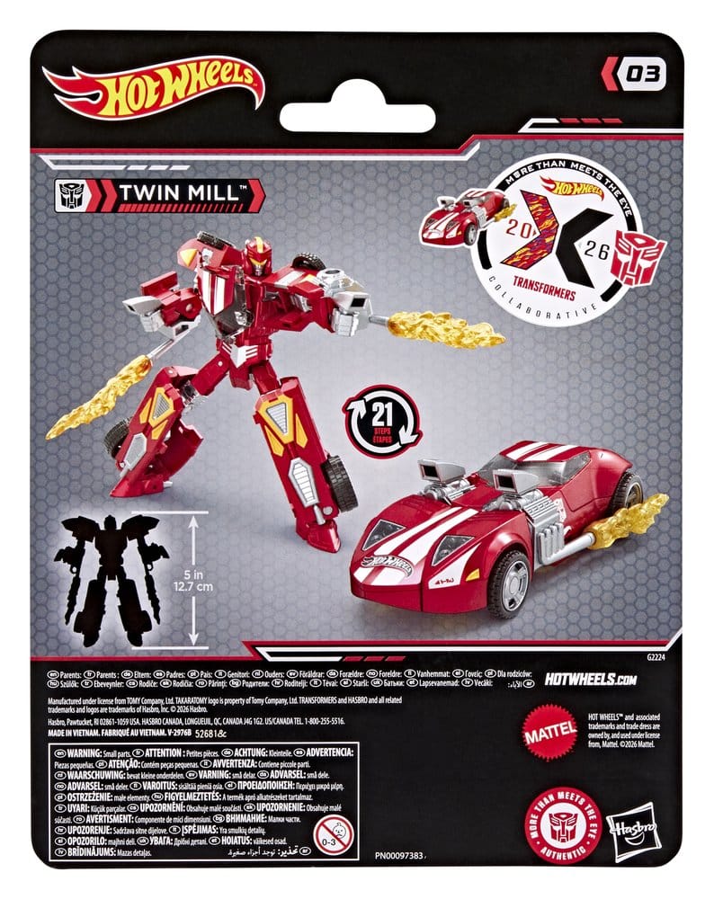 Transformers Collaborative Hot Wheels x Transformers Deluxe Class figurine Twin Mill 13 cm