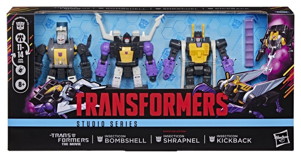 Les Transformers : le film Studio Series Deluxe Class pack 3 figurines Insecticon Bombshell, Shrapnel & Kickback 14 cm
