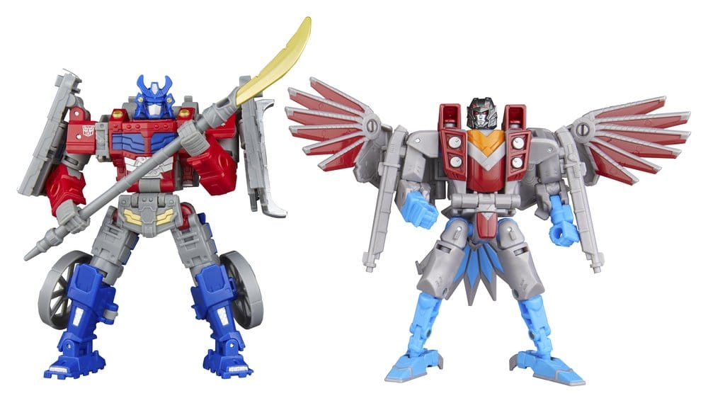 Transformers Timelines Figurines Samurai Themed Set Optimus Prime & Starscream 14 cm