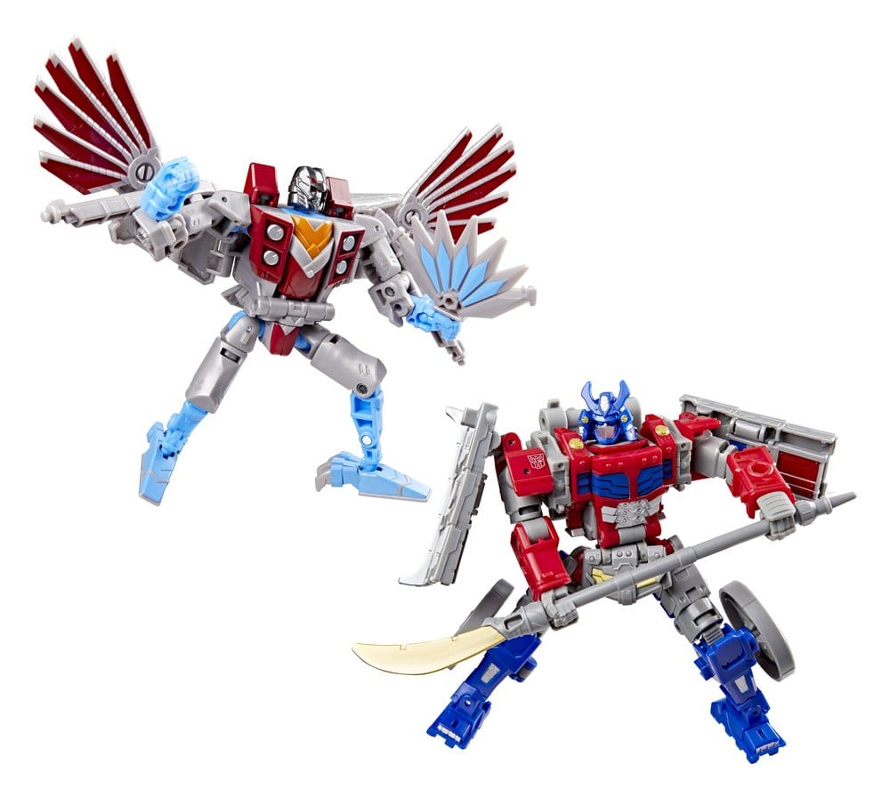 Transformers Timelines Figurines Samurai Themed Set Optimus Prime & Starscream 14 cm